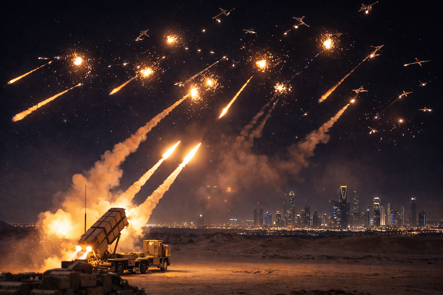 Saudi Arabia Says It Intercepted Iranian Missiles and Drones