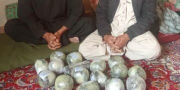 بازداشت دو قاچاقبر مواد مخدر در هرات؛کشف ۱۶ کیلوگرام «چاینک» در عملیات مرزی
