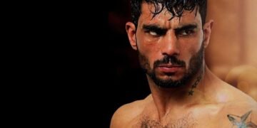 رزمی‌کار افغان در وزن ۷۷ کیلوگرام برابر لورئانو استاروپولی مبارزه می‌کند