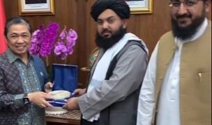 رایزنی هیأت طالبان با مقام اندونیزیایی؛ تأکید بر تقویت تعامل و همکاری‌های دوجانبه
